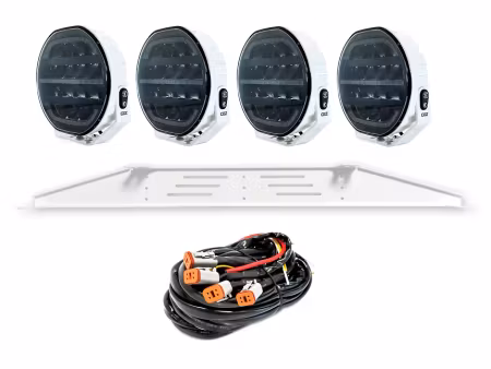 Briodlights Ozz LED Extraljus med fäste 9" VIT