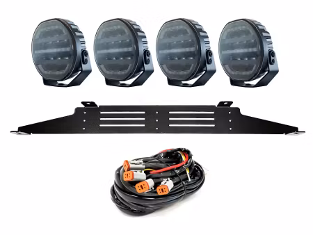 Briodlights Ozz LED Extraljus med fäste 7" SVART