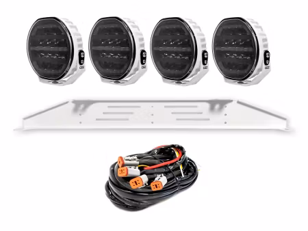 Briodlights Ozz LED Extraljus med fäste 7" VIT
