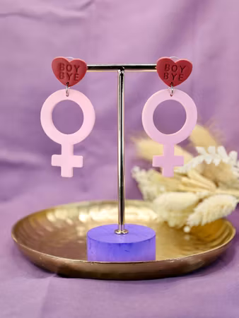 STORA VENUS, rosa/vinröd