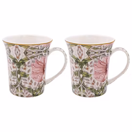 Mugg 2-pack William Morris - Pimpernel Pink