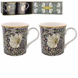 Mugg 2-pack William Morris - Pimpernel Midnight