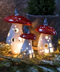 Ljuslykta Vätte på svamp 14 cm