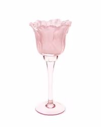 Ljuslykta Blomma på fot Rosa 23 cm