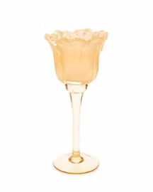 Ljuslykta Blomma på fot Aprikos 23 cm