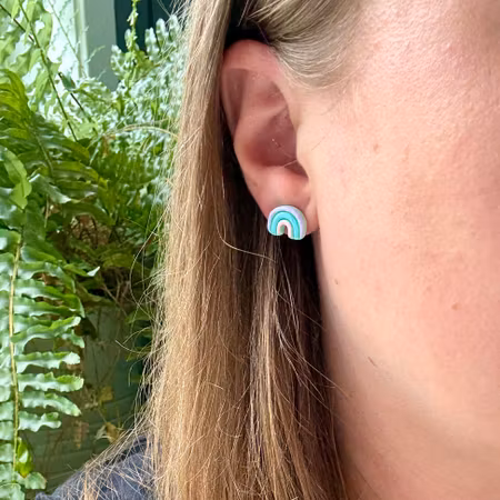 Rainbow studs