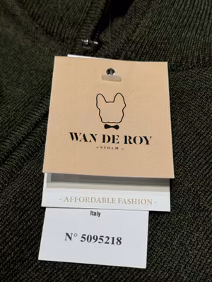 Polo långärmad stickad merino - vit