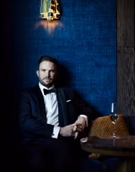 Smoking Viero Milano midnight blue Sjalkrage 120´S
