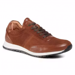 Ljusbrun mockasneaker