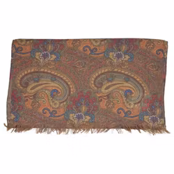 Scarf orange paisley