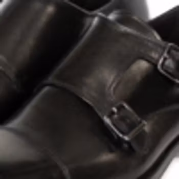 Svart sko i dubbel monkstrap, 1091