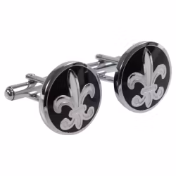 Manschettknappar, fleur de lis