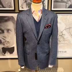 Blazer, blå fiskben