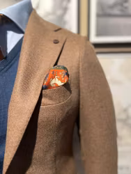 Beige flanellblazer Adam - Loro Piana - Wan de Roy