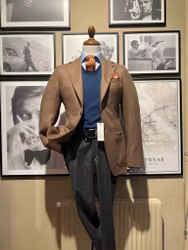 Beige flanellblazer Adam - Loro Piana - Wan de Roy