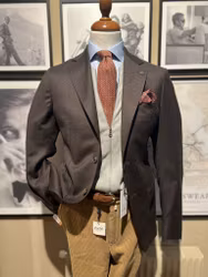 Brun flanellblazer Joel - Wan de Roy