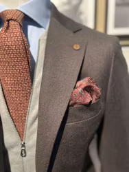 Brun flanellblazer Joel - Wan de Roy