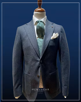 Grå flanellblazer Nisse - Wan de Roy