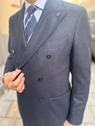 Blazer Flanell navy Doublebreasted - Wan De Roy