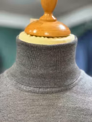 Turtleneck  stickad merino - grå