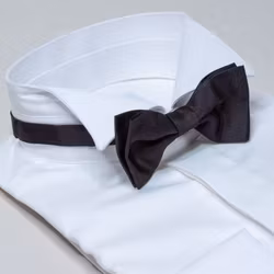 Smokingskjorta Wing-tip vit, B1009