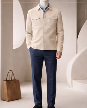 Vinny Shirtjacket - Beige - Wan de Roy
