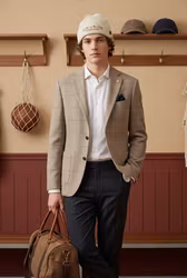 Blazer Flanell Bryson beige - Wan De Roy