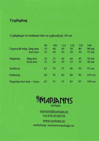 Symönster Grön - klänning, tröjor och byxor