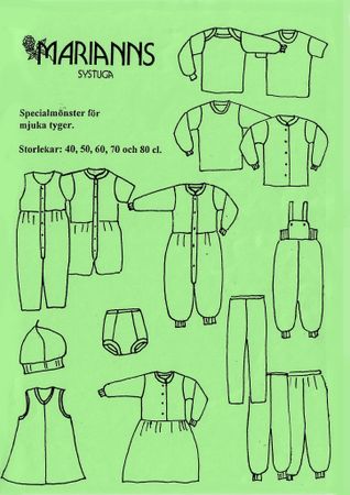 Symönster Jade - set med babykläder