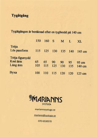 Symönster Grått - figursydd tröja och utsvängd byxa