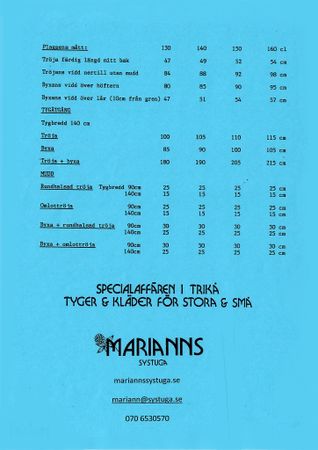 Symönster Turkos - collegetröja och byxor