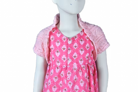 Ljusrosa bolero stl 3-5 år