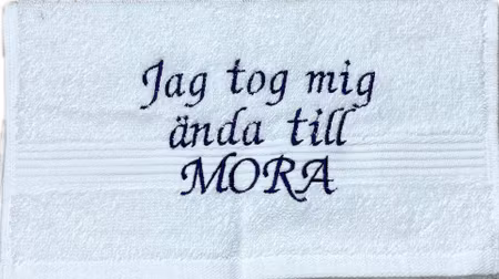 Gästhandduk 30x50cm Vasaloppet med personlig brodyr