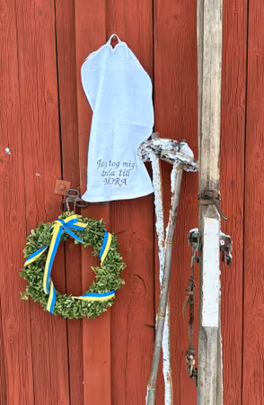 Gästhandduk 30x50cm Vasaloppet med personlig brodyr