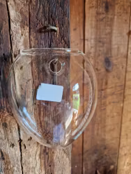 Glasvas vägg, stor öppning