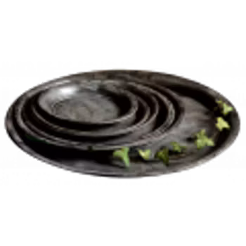 Zinkfat svart/grå 39 cm