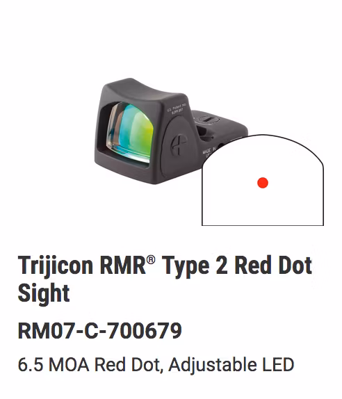 Trijicon - RMR Type 2 - Adjustable LED Reflex - Sniper Gray Cerakote