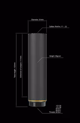 Stalon - RF Ljuddämpare -  M14*1, Rimfire .17 - .22