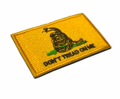 Dont tread on me - Gul med gräs - Patch