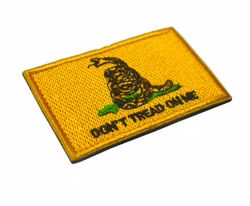 Dont tread on me - Gul med gräs - Patch
