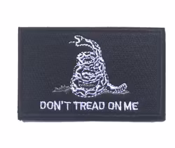 Dont tread on me - Black med gräs - Patch