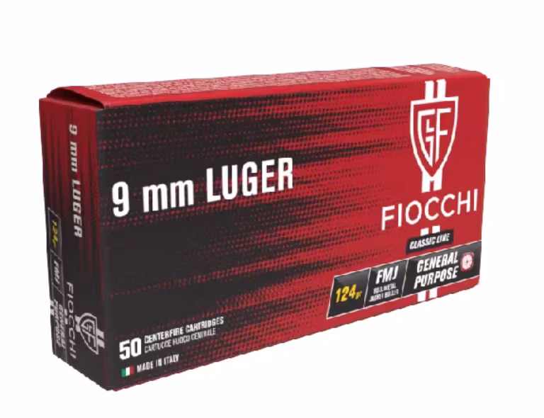 Fiocchi - 124 grs - 9mm - FMJ - 1000 st