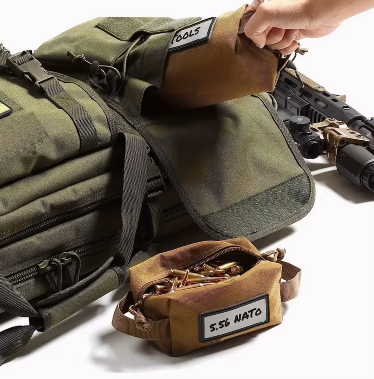 Ammo Brass Pouch - Grön - Large