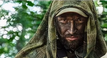 Sniper Veil Camo Scarf - Svart