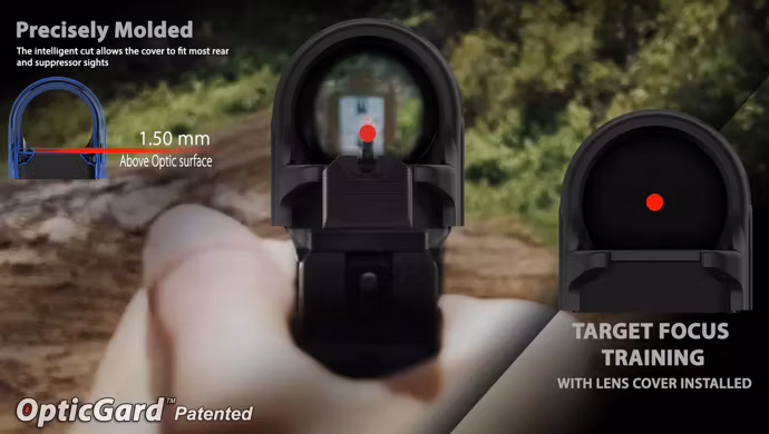 OpticGard - Scope Cover for Trijicon® SRO - Passion Red