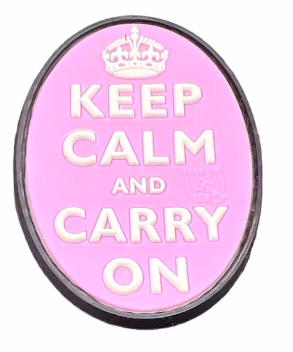Keep Calm and Carry on - Purple - Patch
