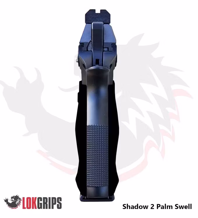 LokGrips - CZ Shadow 2 - Palm Swell Bogies - CherryRed
