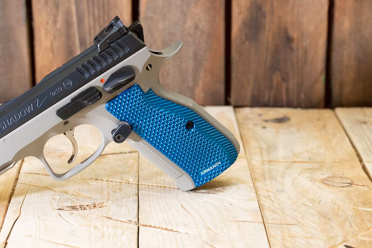 Armanov - CZ Shadow 2 - SpidErgo Gen2 - Pistol Grips - Blå