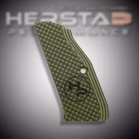 Herstad Performance - CZ Shadow 2 - Flat Thick - Long - Army Green/Black (Black logo)