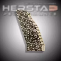 Herstad Performance - CZ Shadow 2 - Flat Thick - Long - Gold/Black (Black logo)